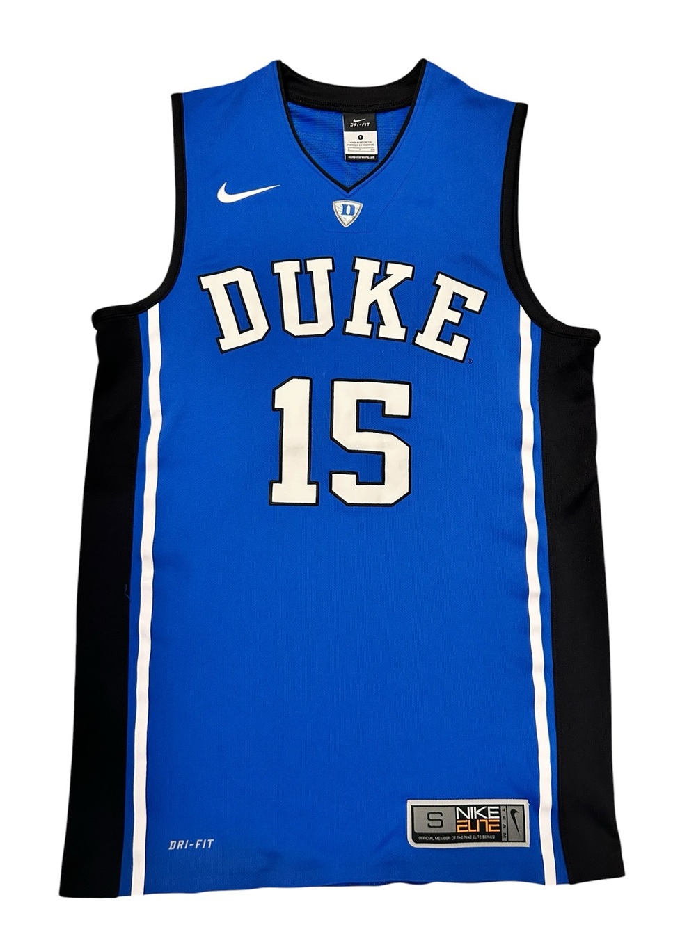 Nike Elite Duke Blue DevilsMen’s Basketball Jersey #15 Small Dri-Fit Royal Blue‎